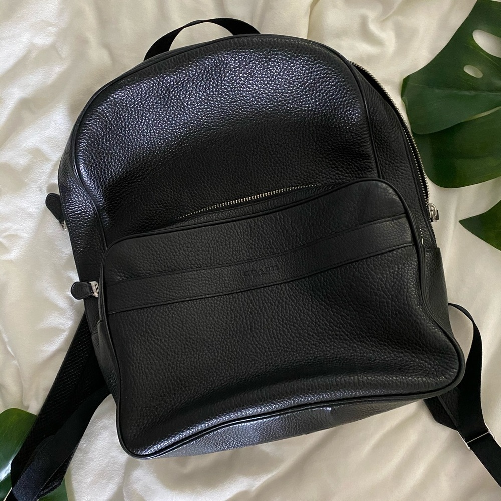 COACH Men’s Leather Backpack